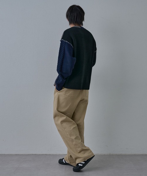 COLONY 2139（コロニートゥーワンスリーナイン）の「クレイジードッキングニット（ニット/セーター・メンズ・ネイビー/ブラック・MEDIUM/LARGE）」の17枚目の写真