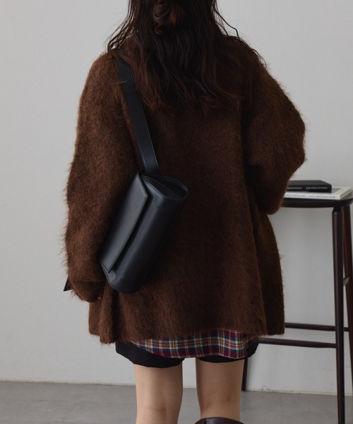 NUNIFE(ユニフィー)の「【UNISEX】ニットジャケット(テーラードジャケット・レディース・ブラウン/ネイビー/スミクロ・FREE)」の17枚目の写真