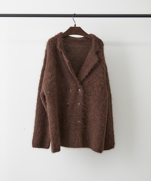 NUNIFE(ユニフィー)の「【UNISEX】ニットジャケット(テーラードジャケット・レディース・ブラウン/ネイビー/スミクロ・FREE)」の10枚目の写真