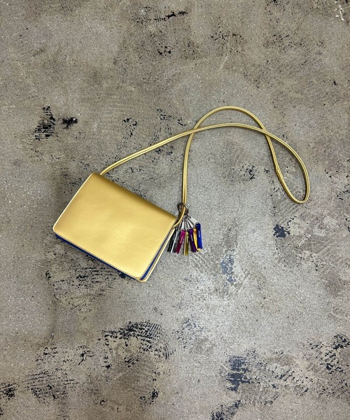COMMON WARE（コモンウェアー）の「EM:cheek line mini shoulder　シンプルミニショルダー（ショルダーバッグ・レディース・ブラック/ブルー/シルバー/ゴールド・FREE）」の15枚目の写真