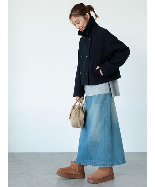 Lugnoncure（ルノンキュール）の「ふわふわ求心柄ニット（ニット/セーター・レディース・ベージュ/ブルー/グレー/ピンク・F）」の14枚目の写真