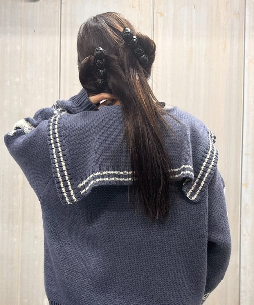 poiregnee（ポワニェ）の「［select］ローズヘアクリップ（バレッタ/ヘアクリップ・レディース・シルバー/ブラック・FREE）」の5枚目の写真