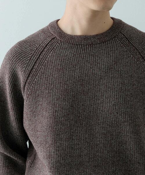 ITEMS URBANRESEARCH（アイテムズ アーバンリサーチ）の「マシンウォッシャブル マシュマロ ラグランニット（ニット/セーター・メンズ・ブラウン/ブルー/ブラック・LARGE/MEDIUM）」の20枚目の写真