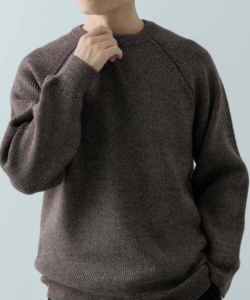 ITEMS URBANRESEARCH（アイテムズ アーバンリサーチ）の「マシンウォッシャブル マシュマロ ラグランニット（ニット/セーター・メンズ・ブラウン/ブルー/ブラック・LARGE/MEDIUM）」の21枚目の写真