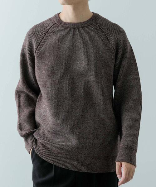 ITEMS URBANRESEARCH（アイテムズ アーバンリサーチ）の「マシンウォッシャブル マシュマロ ラグランニット（ニット/セーター・メンズ・ブラウン/ブルー/ブラック・LARGE/MEDIUM）」の22枚目の写真