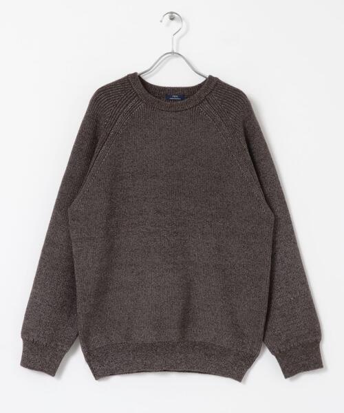 ITEMS URBANRESEARCH（アイテムズ アーバンリサーチ）の「マシンウォッシャブル マシュマロ ラグランニット（ニット/セーター・メンズ・ブラウン/ブルー/ブラック・LARGE/MEDIUM）」の13枚目の写真