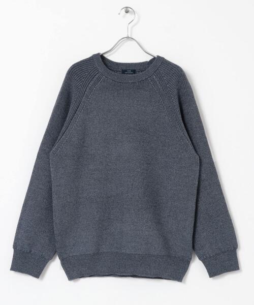 ITEMS URBANRESEARCH（アイテムズ アーバンリサーチ）の「マシンウォッシャブル マシュマロ ラグランニット（ニット/セーター・メンズ・ブラウン/ブルー/ブラック・LARGE/MEDIUM）」の11枚目の写真