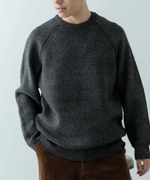 ITEMS URBANRESEARCH（アイテムズ アーバンリサーチ）の「マシンウォッシャブル マシュマロ ラグランニット（ニット/セーター・メンズ・ブラウン/ブルー/ブラック・LARGE/MEDIUM）」の19枚目の写真