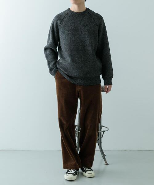 ITEMS URBANRESEARCH（アイテムズ アーバンリサーチ）の「マシンウォッシャブル マシュマロ ラグランニット（ニット/セーター・メンズ・ブラウン/ブルー/ブラック・LARGE/MEDIUM）」の16枚目の写真