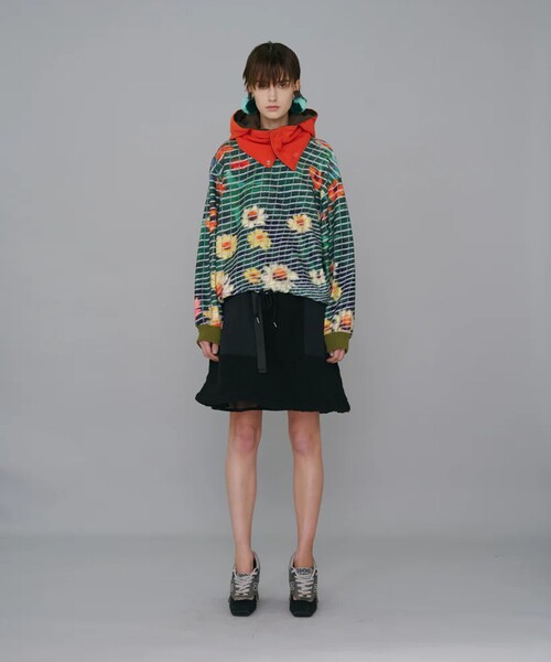 NON TOKYO(ノントーキョー)の「【NON TOKYO/ノントーキョー】2WAY BOA SKIRT/2WAYボアスカート(スカート・レディース・ブラック/アイボリー・FREE)」の3枚目の写真