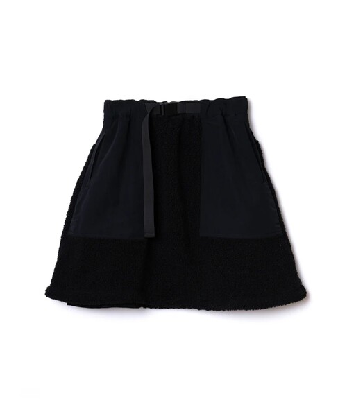 NON TOKYO(ノントーキョー)の「【NON TOKYO/ノントーキョー】2WAY BOA SKIRT/2WAYボアスカート(スカート・レディース・ブラック/アイボリー・FREE)」の7枚目の写真