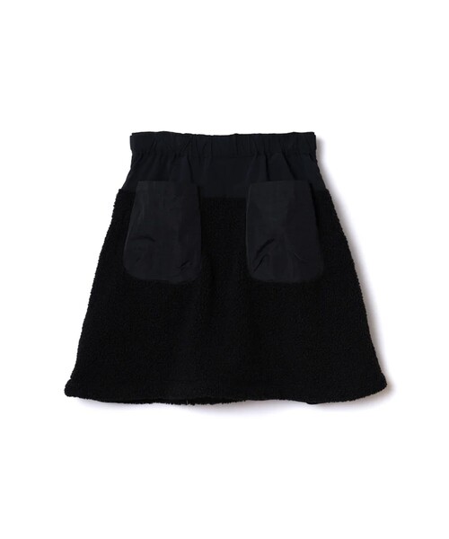 NON TOKYO(ノントーキョー)の「【NON TOKYO/ノントーキョー】2WAY BOA SKIRT/2WAYボアスカート(スカート・レディース・ブラック/アイボリー・FREE)」の8枚目の写真