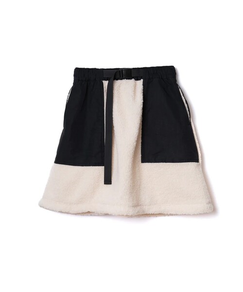 NON TOKYO(ノントーキョー)の「【NON TOKYO/ノントーキョー】2WAY BOA SKIRT/2WAYボアスカート(スカート・レディース・ブラック/アイボリー・FREE)」の13枚目の写真