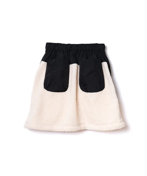 NON TOKYO(ノントーキョー)の「【NON TOKYO/ノントーキョー】2WAY BOA SKIRT/2WAYボアスカート(スカート・レディース・ブラック/アイボリー・FREE)」の14枚目の写真