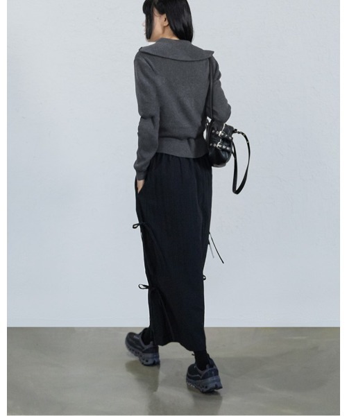 3.3 Field Trip （3.3フィールドトリップ）の「3.3 Field Trip／ニットZIPUPセット（カーディガン/ボレロ・レディース・ネイビー/ダークグレー・FREE）」の5枚目の写真