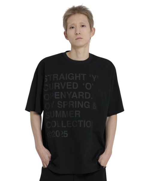 OY（オーワイ）の「『OY/オーワイ』 BOLD LETTERS TEE/ボールドレタースティーシャツ（Tシャツ/カットソー・レディース・ホワイト/ブラック・XL/M）」の2枚目の写真