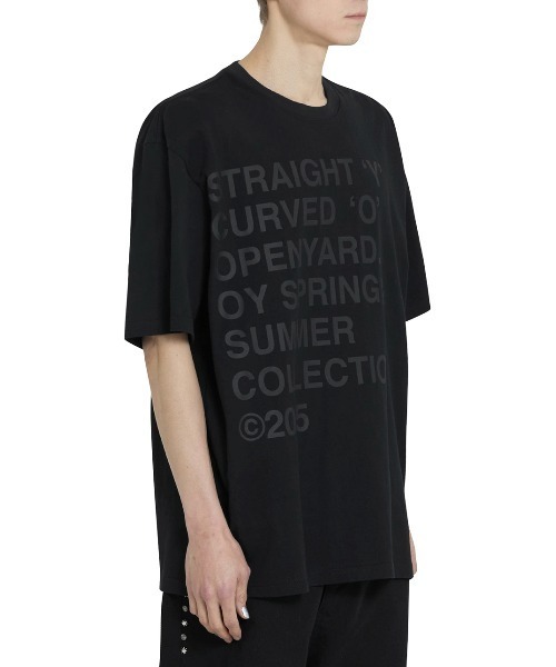 OY（オーワイ）の「『OY/オーワイ』 BOLD LETTERS TEE/ボールドレタースティーシャツ（Tシャツ/カットソー・レディース・ホワイト/ブラック・XL/M）」の3枚目の写真