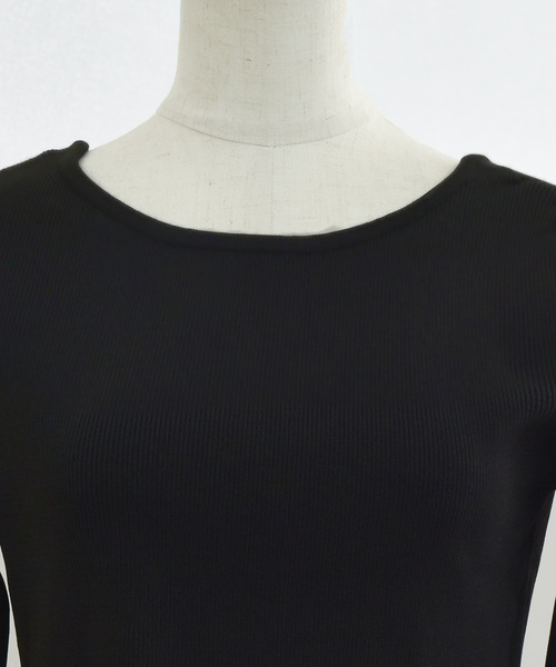 DAY CLOSET（デイ クローゼット）の「レディース 長袖2WAYファーベルスリーブペプラムニットトップス（ニット/セーター・レディース・ブラック/グレー/ホワイト・L/M）」の6枚目の写真