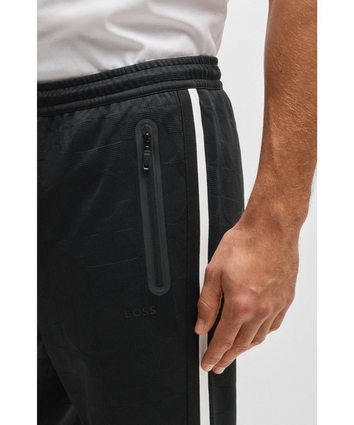 BOSS（ボス）の「リラックスフィット トラックスーツボトムス ジャカードサークル（スウェットパンツ・メンズ・ブラック・XL/L/M/S/XXL）」の2枚目の写真