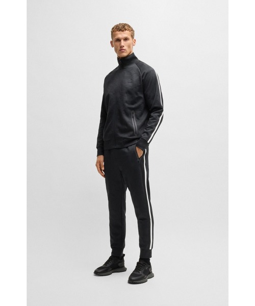 BOSS（ボス）の「リラックスフィット トラックスーツボトムス ジャカードサークル（スウェットパンツ・メンズ・ブラック・XL/L/M/S/XXL）」の4枚目の写真