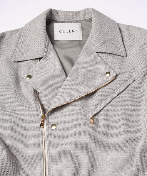 CULLNI（クルニ）の「Tweed Removable Sleeves Riders Jacket
