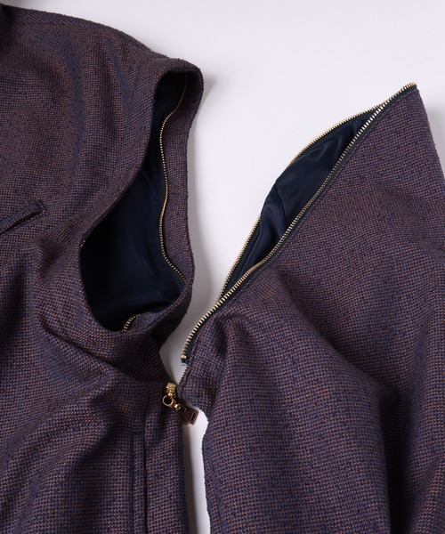 CULLNI（クルニ）の「Tweed Removable Sleeves Riders Jacket