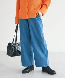 CRAFT STANDARD BOUTIQUE | 裏起毛デニムワイドパンツ(デニムパンツ)