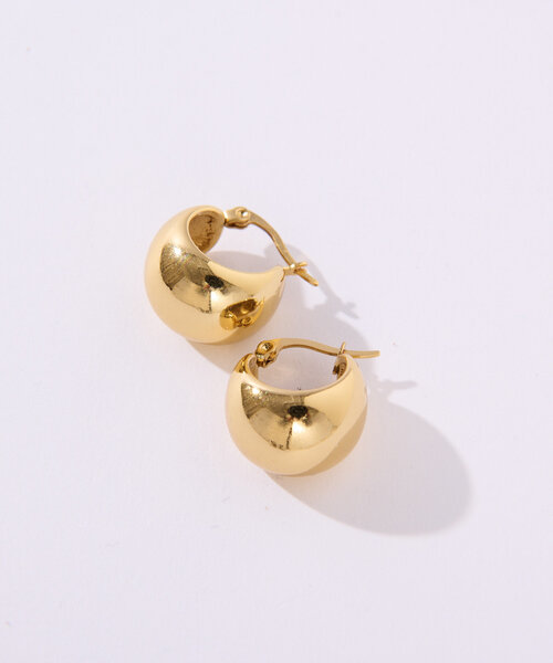 RIVE DROITE（リヴドロワ）の「【R.good(アールドットグッド)】ボリュームフープピアス（ピアス（両耳用）・レディース・シルバー/ゴールド・FREE）」の4枚目の写真