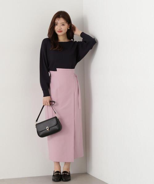 PROPORTION BODY DRESSING（プロポーションボディドレッシング）の「ラップ風ナロースカート / 1215120203（スカート・レディース・グレー/ピンク/ベージュ・MEDIUM/SMALL）」の15枚目の写真