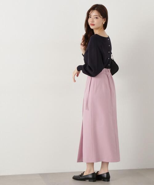 PROPORTION BODY DRESSING（プロポーションボディドレッシング）の「ラップ風ナロースカート / 1215120203（スカート・レディース・グレー/ピンク/ベージュ・MEDIUM/SMALL）」の5枚目の写真