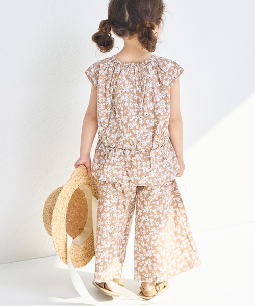 pairmanon（ペアマノン）の「【リンクコーデ】ペプラムブラウス 7分丈パンツ ガールズセットアップ（セットアップ・キッズ・イエロー系その他/ブラック系その他/ホワイト系その他/レッド系その他/ベージュ/パープル/グリーン系その他/ベージュ系その他/ホワイト系その他2・120/150/110/90/100/130/140）」の17枚目の写真