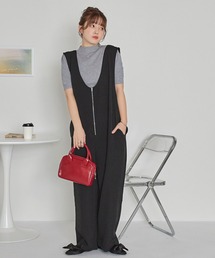 セール】ヘザーエステルツイルシャーリングサロペット