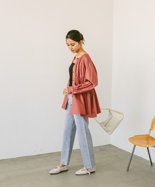 GLOBAL WORK（グローバルワーク）の「GOODデニムストレートパンツ/209645（デニムパンツ・レディース・ネイビー/ブルー/ライトブルー・X-SMALL/XX-LARGE/X-LARGE/LARGE/MEDIUM/SMALL）」の8枚目の写真