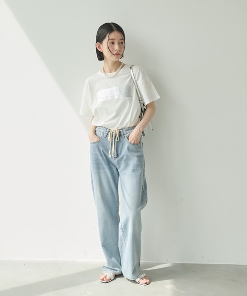 Shelly island(シェリーアイランド)の「箔プリントTシャツ(Tシャツ/カットソー・レディース・シルバー/ゴールド・FREE)」の20枚目の写真