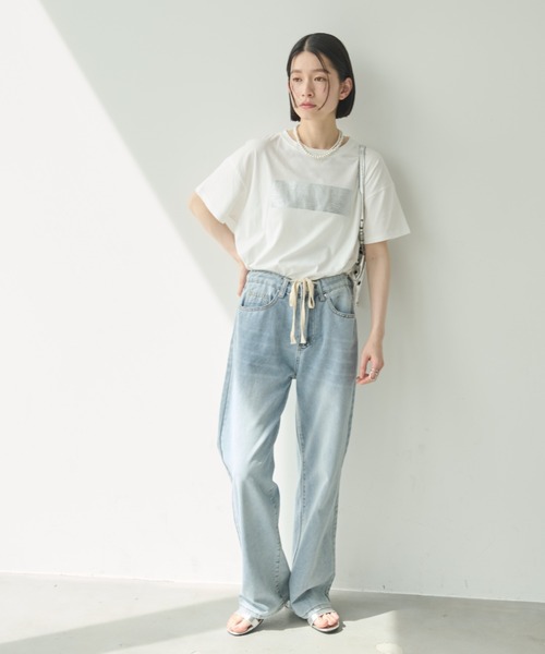 Shelly island(シェリーアイランド)の「箔プリントTシャツ(Tシャツ/カットソー・レディース・シルバー/ゴールド・FREE)」の21枚目の写真