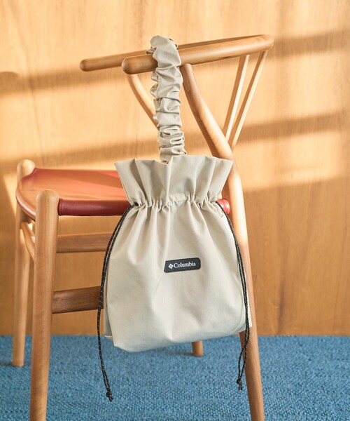 値下げ　美品　Columbia ベージュ フリークスストア FREAK'S STORE｜Woolley Cove Kinchaku Bag【限定展開】 25SS