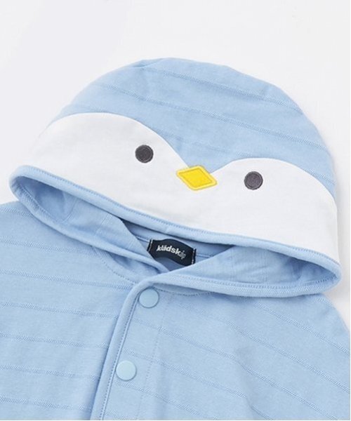 kladskap(クレードスコープ)の「恐竜/ペンギンケープ(その他ベビーウェア・キッズ・サックスブルー/黄緑系・F)」の4枚目の写真