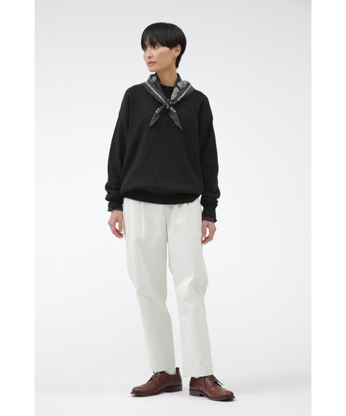 MARGARET HOWELL(マーガレットハウエル)の「CHUNKY COTTON LINEN(ニット/セーター・レディース・ブラック/ライトブラウン・2)」の9枚目の写真