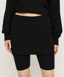 LAYERED KNIT S/PT レイヤード ニット ショートパンツ