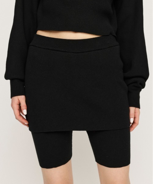 セール】LAYERED KNIT S/PT レイヤード ニット ショートパンツ