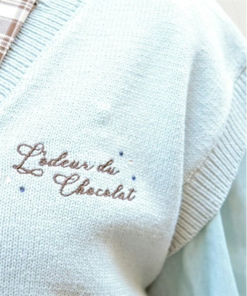 axes femme(アクシーズファム)の「デリスショコラニットベスト(ニット/セーター・レディース・ピンク/キナリ/ミント・FREE)」の12枚目の写真