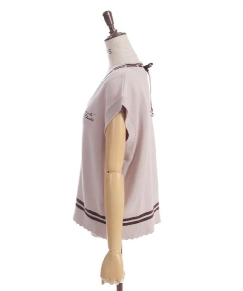 axes femme(アクシーズファム)の「デリスショコラニットベスト(ニット/セーター・レディース・ピンク/キナリ/ミント・FREE)」の19枚目の写真