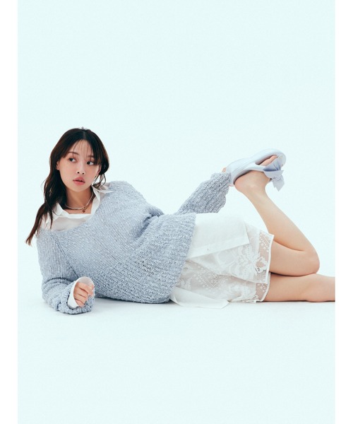 FRAY I.D パネルレースシャツ＆ショートパンツ FRAY I.D（フレイアイディー）の「パネルレースショートパンツ（その他