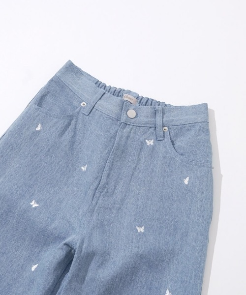 flower(フラワー)の「ガーデンエンブロイダリーパンツ(デニムパンツ・レディース・ブルー/ブルー系その他・SMALL/MEDIUM)」の12枚目の写真