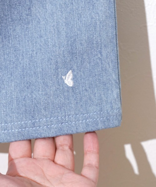 flower(フラワー)の「ガーデンエンブロイダリーパンツ(デニムパンツ・レディース・ブルー/ブルー系その他・SMALL/MEDIUM)」の16枚目の写真