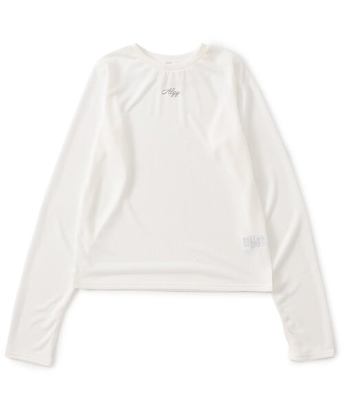 algy(アルジー)の「カラバリシアーロンT(Tシャツ/カットソー・キッズ・ミント/サックスブルー/ピンク/オフホワイト/ブラック・XXX-SMALL/XX-SMALL/X-SMALL/MEDIUM/SMALL)」の2枚目の写真