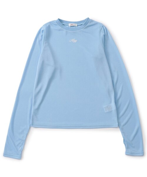 algy(アルジー)の「カラバリシアーロンT(Tシャツ/カットソー・キッズ・ミント/サックスブルー/ピンク/オフホワイト/ブラック・XXX-SMALL/XX-SMALL/X-SMALL/MEDIUM/SMALL)」の4枚目の写真