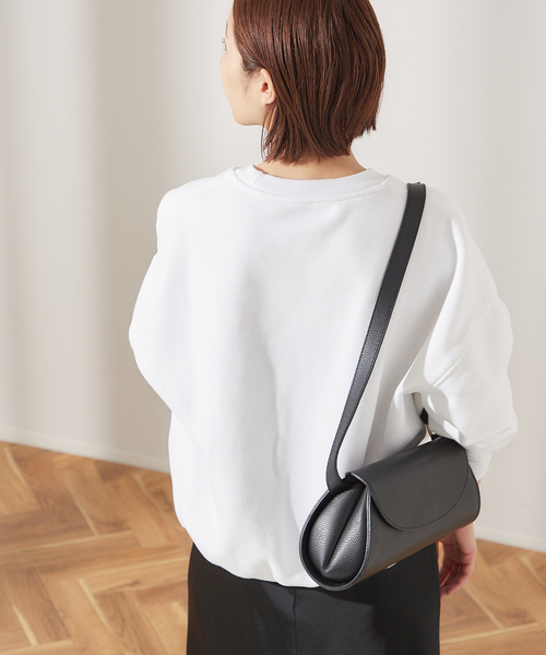 journal standard L'essage(ジャーナルスタンダードレサージュ)の「TURNピグメントスウェットプルオーバー(スウェット・レディース・ホワイト/ブラック/ブルー・FREE)」の13枚目の写真