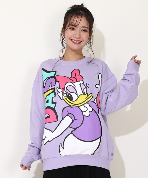 Disney(ディズニー)の「親子お揃い ディズニー BIGキャラクタートレーナー 0188A(スウェット・メンズ・その他9/ブラック×レッド/ホワイト×ブルー/その他26・S/M/L/XL)」の4枚目の写真