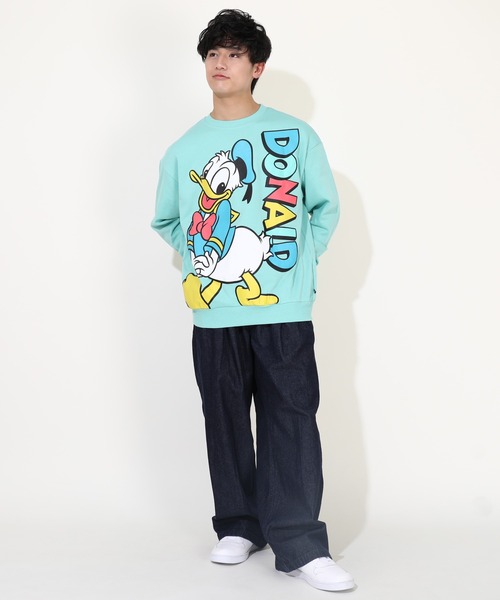 Disney(ディズニー)の「親子お揃い ディズニー BIGキャラクタートレーナー 0188A(スウェット・メンズ・その他9/ブラック×レッド/ホワイト×ブルー/その他26・S/M/L/XL)」の11枚目の写真